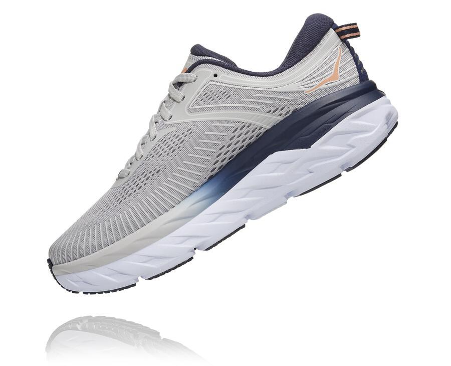 Hoka One One Løbesko Dame - Bondi 7 - Grå/Sort - 481056FIQ